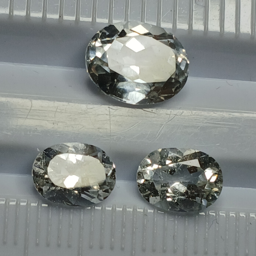 Large Oval Cut Topaz Trio Gemstones